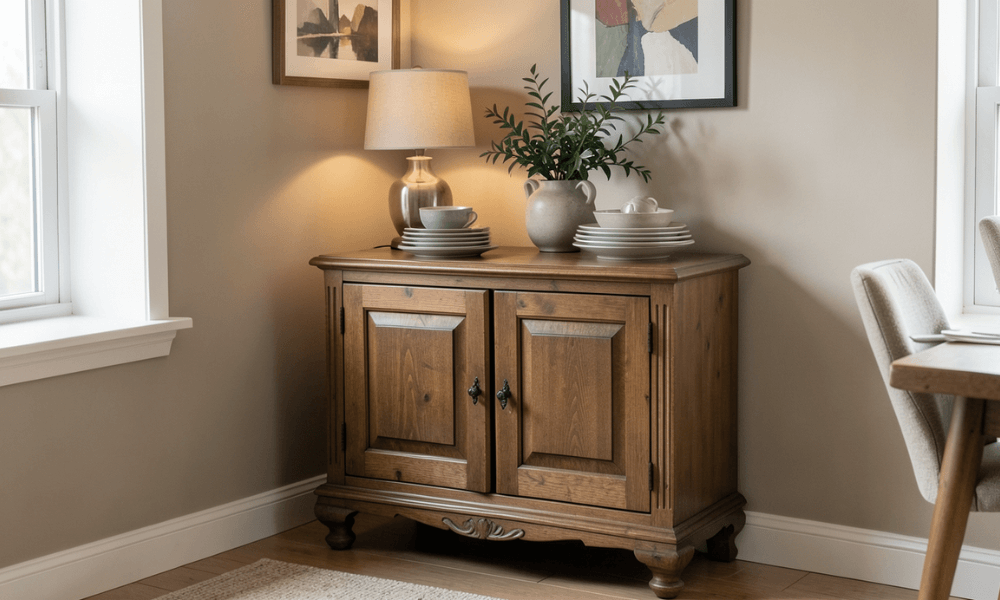 Vintage Small Buffet Cabinet for Small Apartments