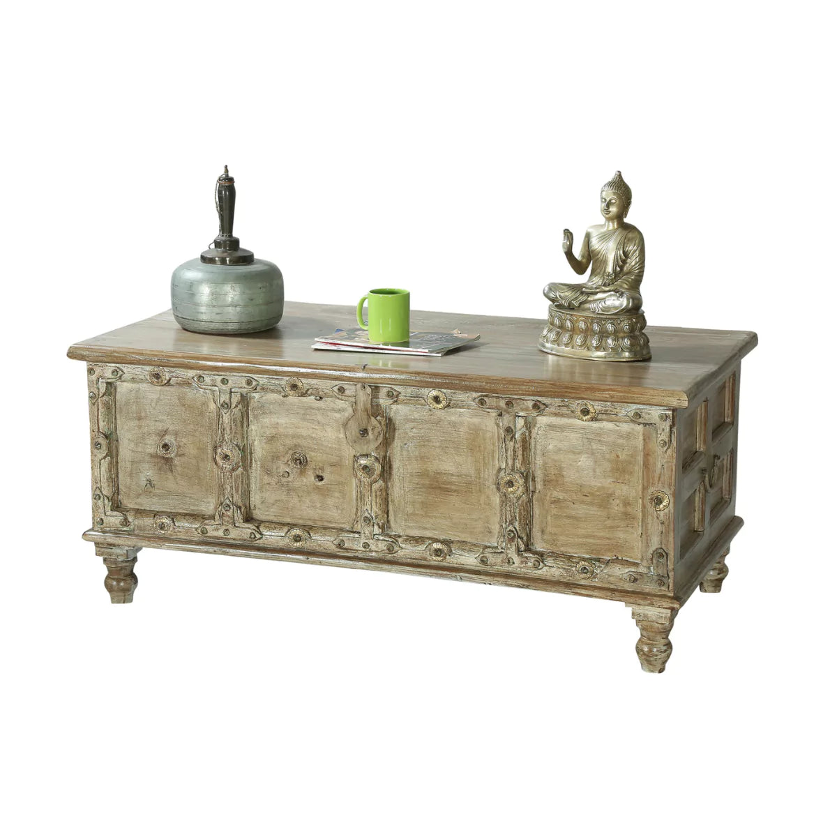 Camden Ridge Rustic Distressed Vintage Wooden Trunk Storage Box