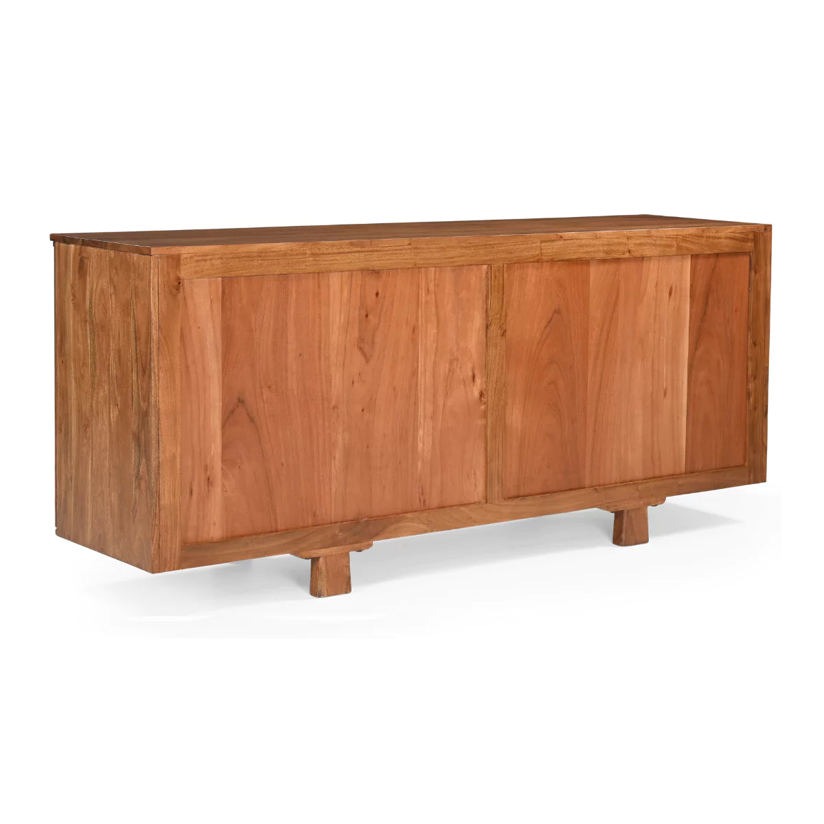 Cirevana Mid-Century 4-Door Large Wooden Sideboard - Back View.webp