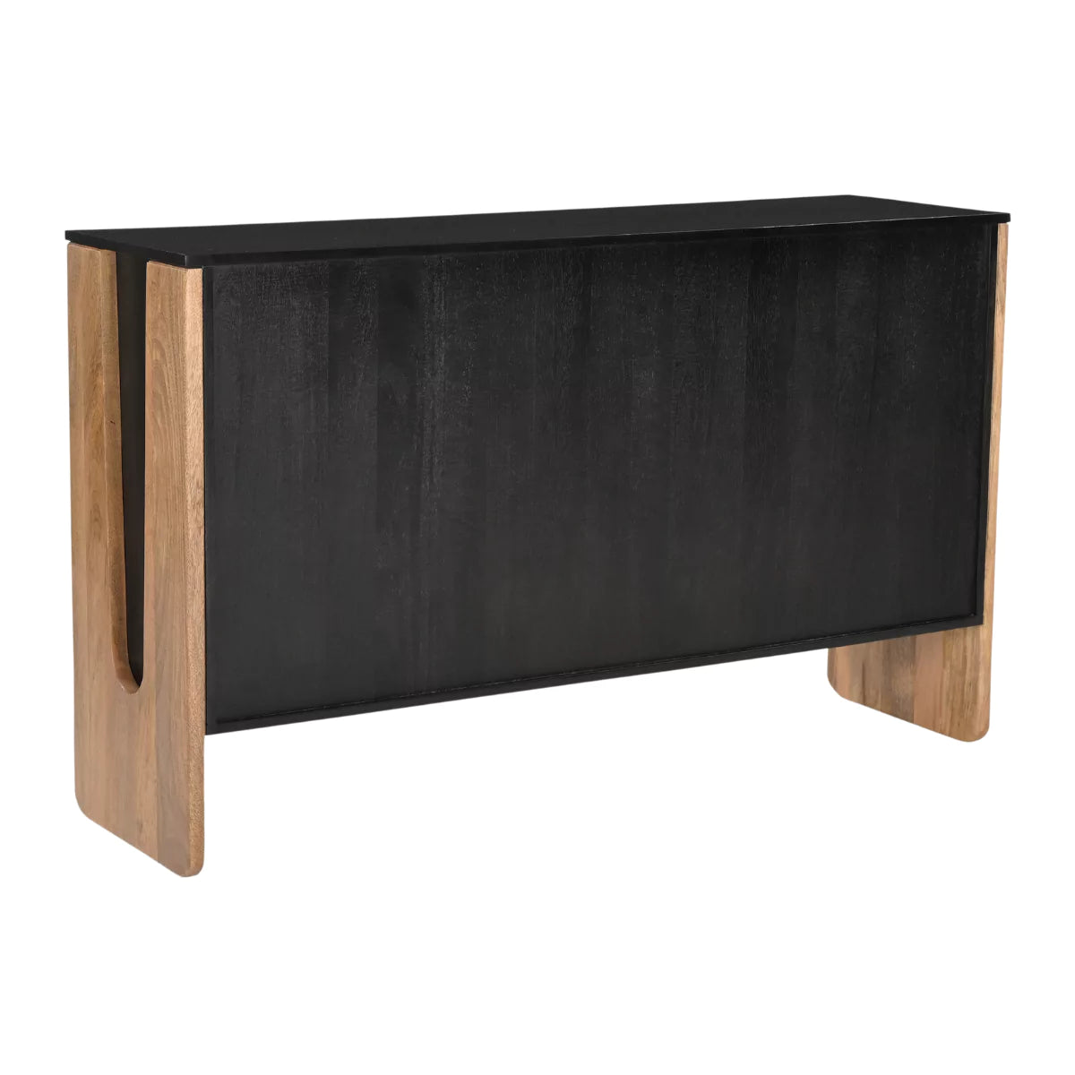 Crestora Dual-Tone Modern Solid Wood Sideboard - Back View