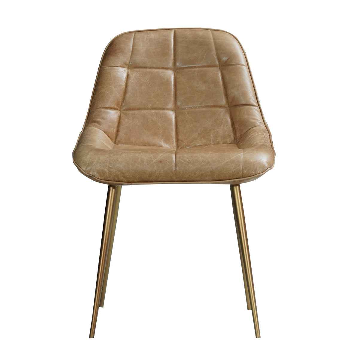 Arcadia Mid-Century Leather Dining Chair