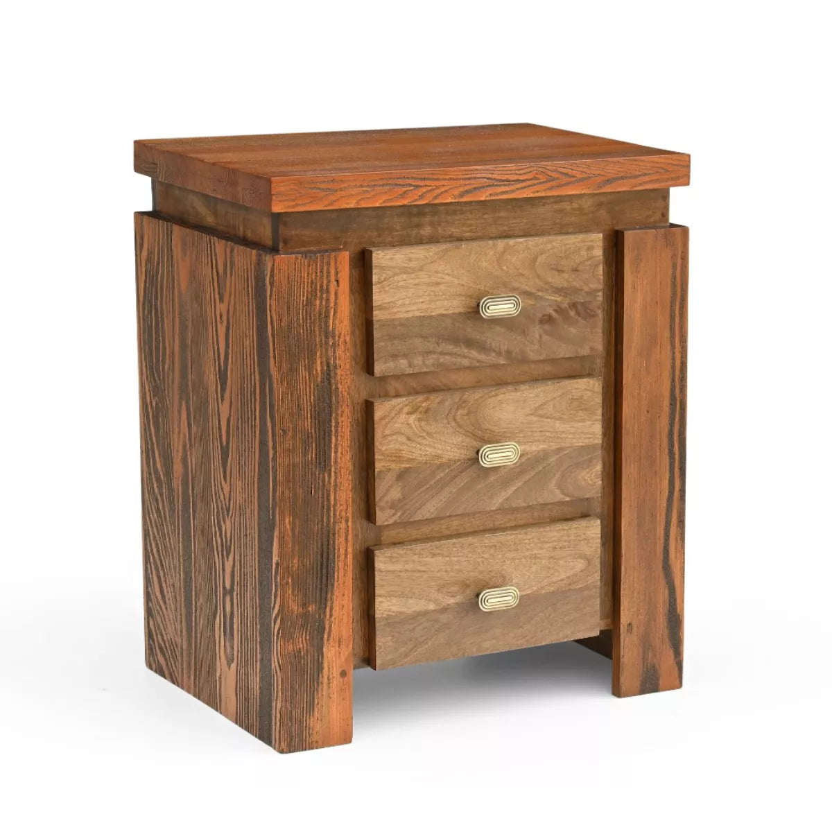 Evorence Traditional 3 Drawers Nightstand