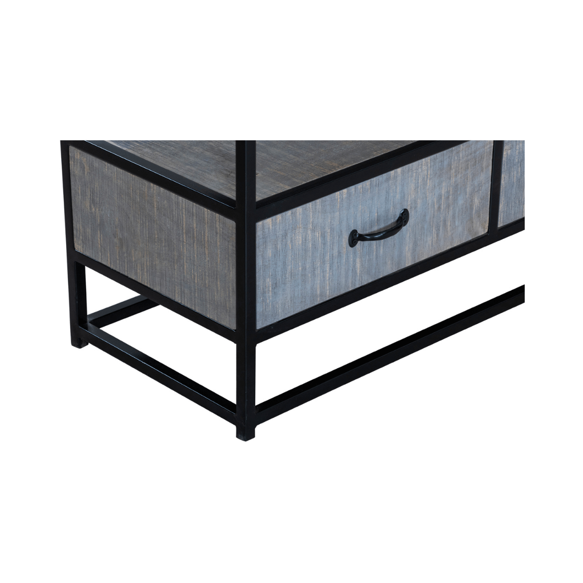 Ovela Rusic Tall Wide Wooden Storage Cabinet