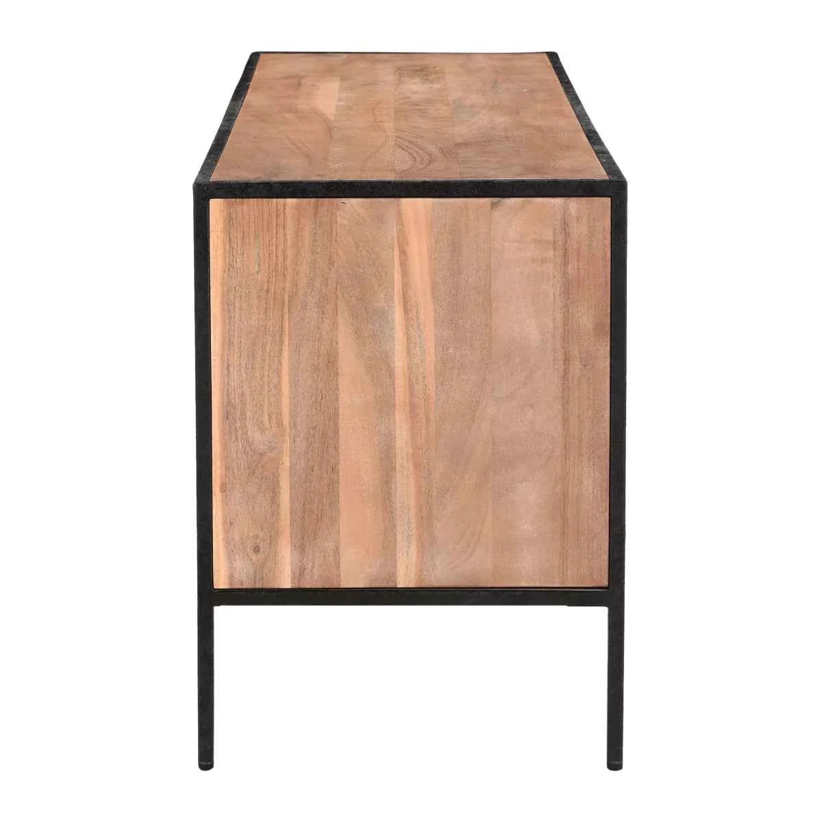Briventa Solid Wood Rustic TV Unit with Storage