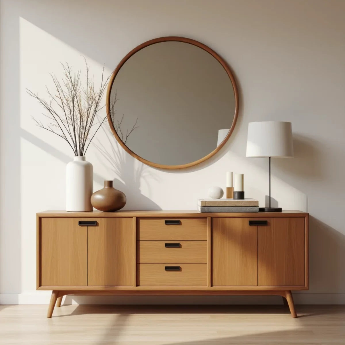 How to Style a Wooden Sideboard