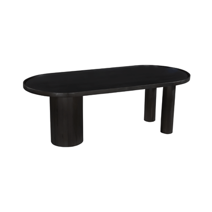 Bloomington Solid Wood Black Dining Table