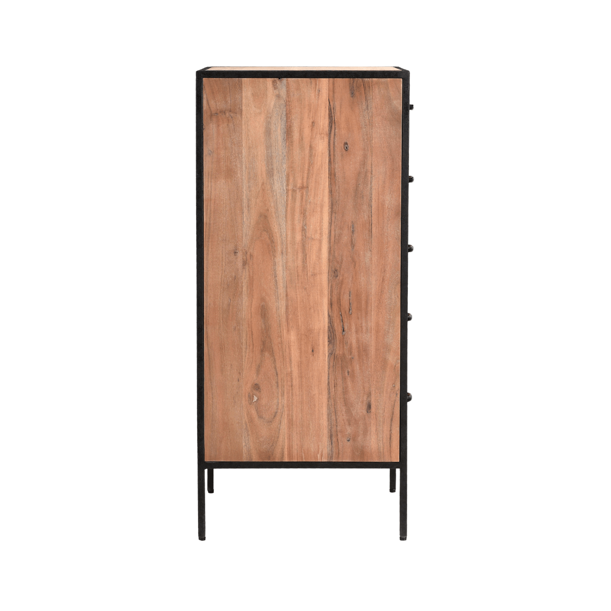 Briventa Rustic Solid Wood Tall 5 Drawer Chest