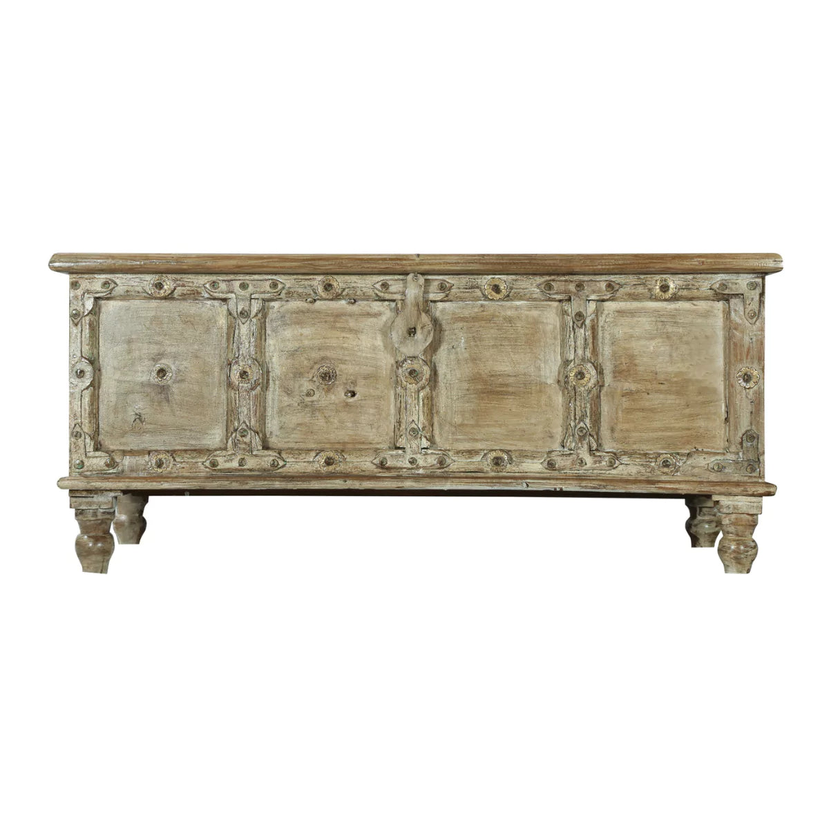 Camden Ridge Rustic Distressed Vintage Wooden Trunk Storage Box