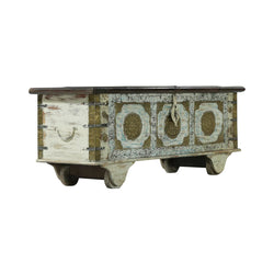 Charleston Rustic Vintage Handcrafted Large Distressed Wooden Trunk
