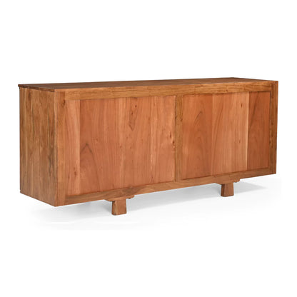 Cirevana Mid-Century 4-Door Large Wooden Sideboard - Back View.webp
