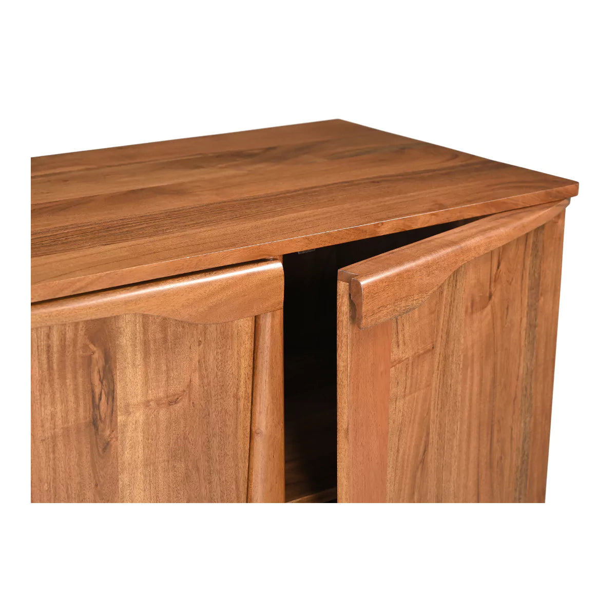 Cirevana Mid-Century 4-Door Large Wooden Sideboard - Closeup View.webp