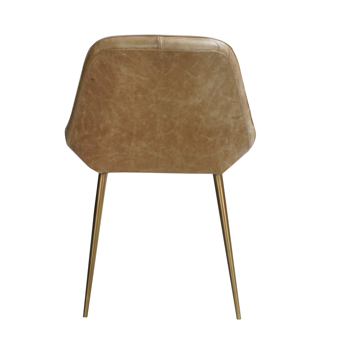 Arcadia Mid-Century Leather Dining Chair