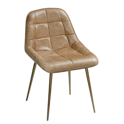 Arcadia Mid-Century Leather Dining Chair