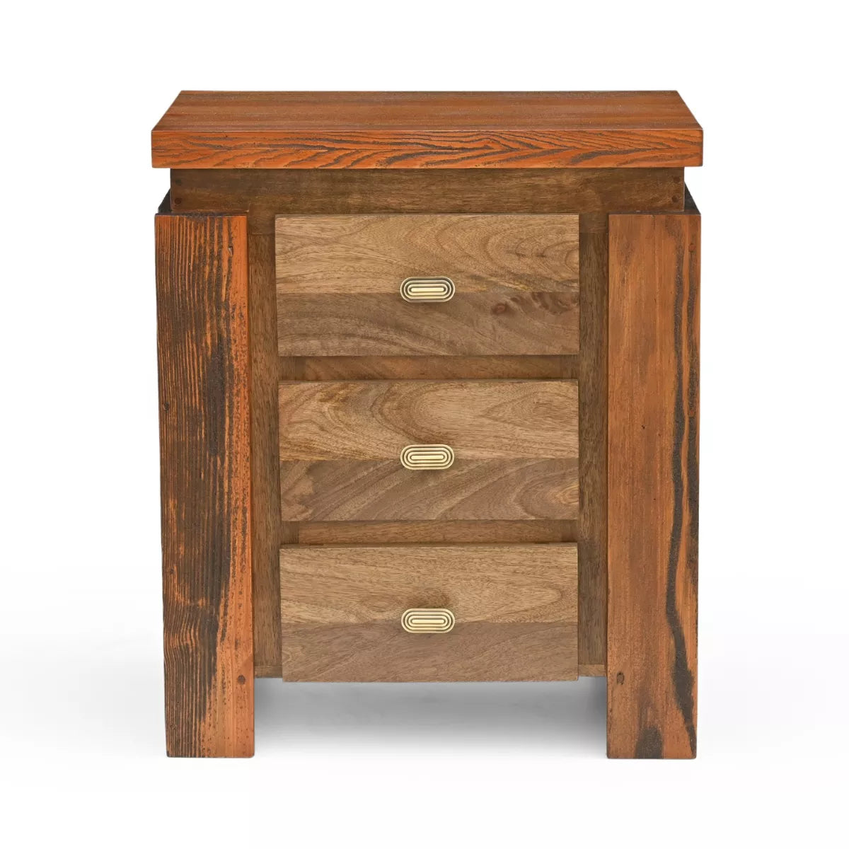 Evorence Traditional 3 Drawers Nightstand