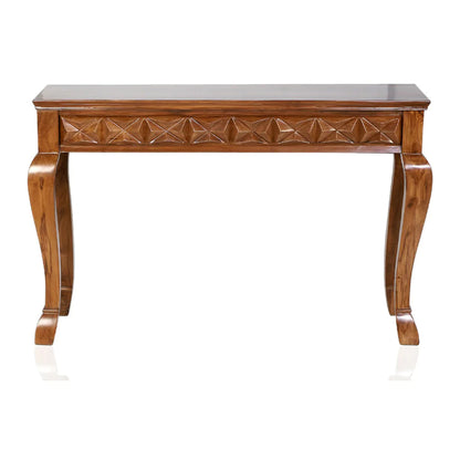 Lancaster Ridge Traditional Diamond Carved Wooden Console Table