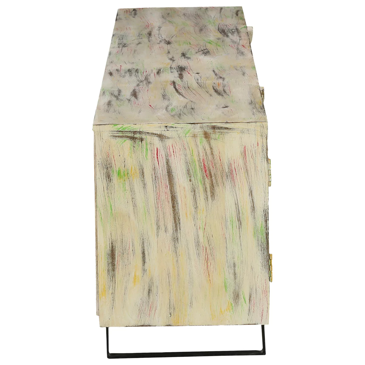 Long Island Two Tone Rustic Handcarved Media Console