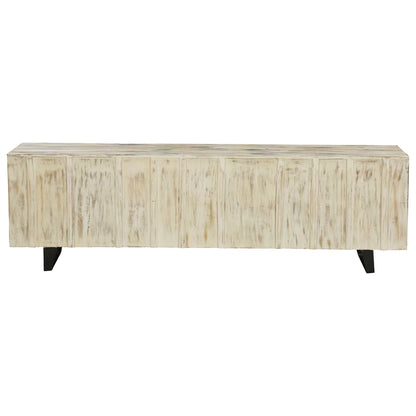 Long Island Two Tone Rustic Handcarved Media Console