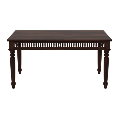 Noxen Traditional Solid Carved Wood Dining Set with Bench