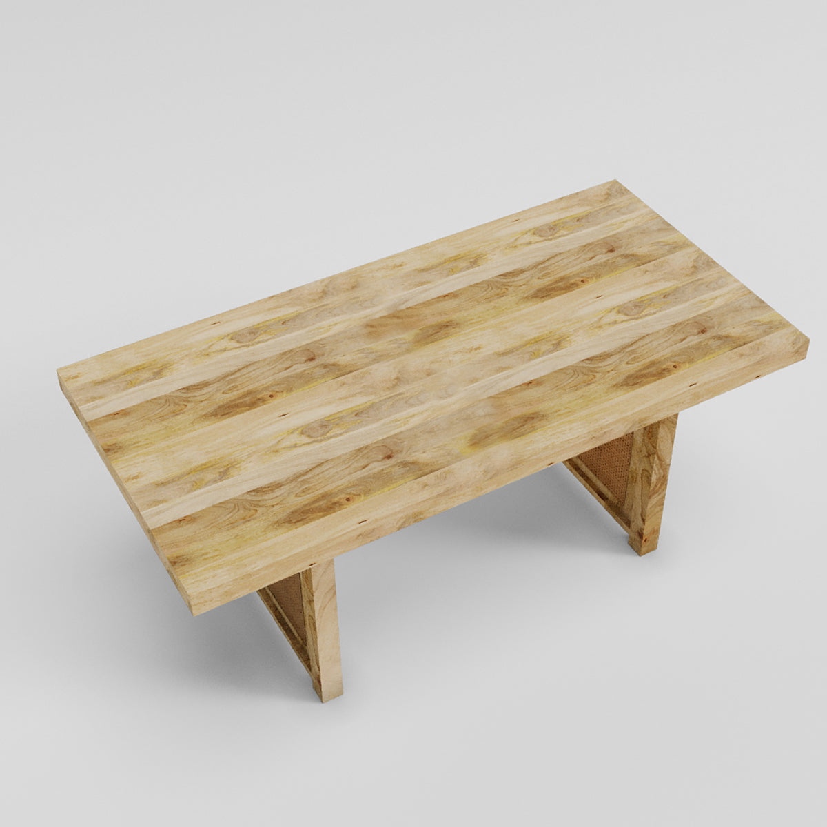 Newcastle Rattan Legs Dining Table