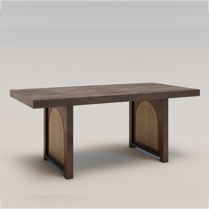 Newcastle Rattan Legs Dining Table