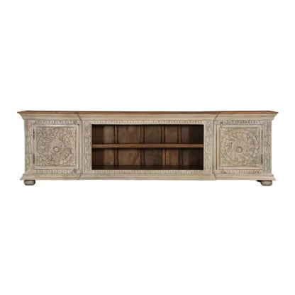 Orlando Solid Wood Rustic 2 Door Media Console