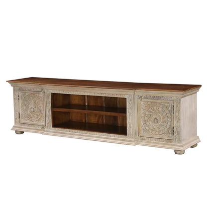 Orlando Solid Wood Rustic 2 Door Media Console