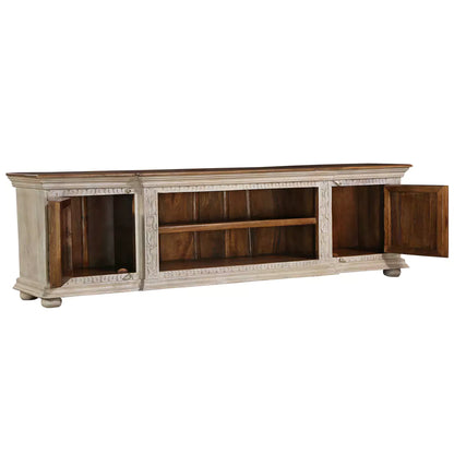 Orlando Solid Wood Rustic 2 Door Media Console