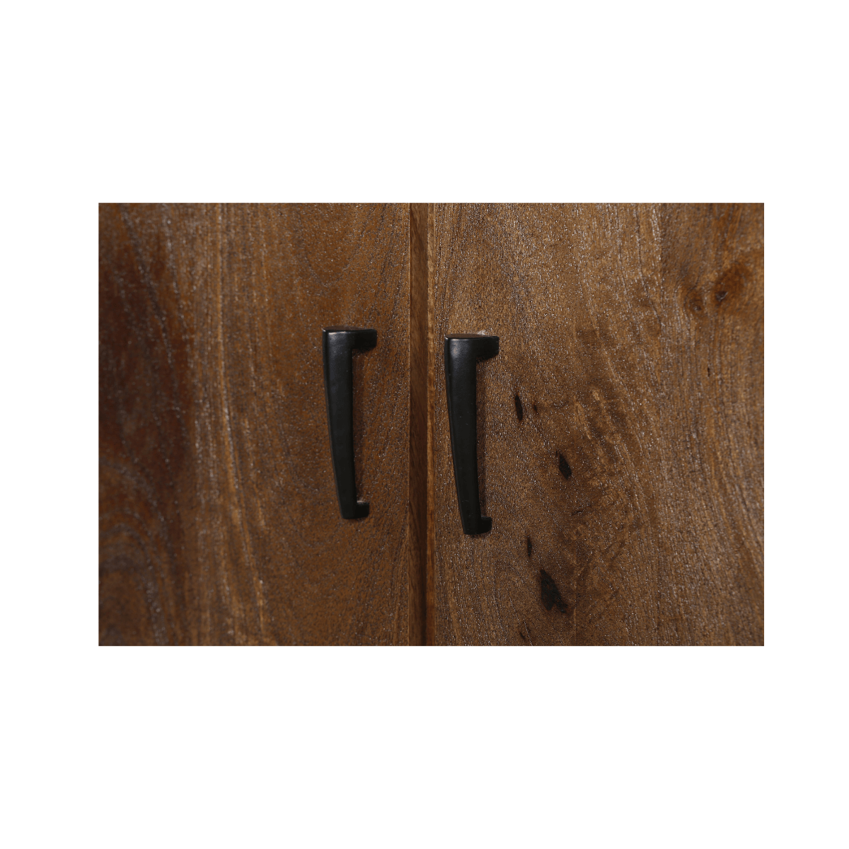 Orvencia Rustic Solid Wood 4 Door Wardrobe