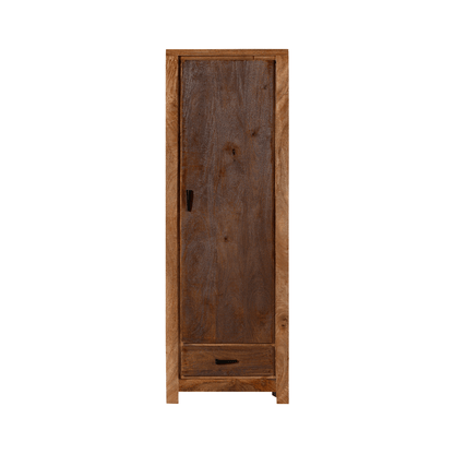 Orvencia Solid Wood Tall Narrow Wardrobe