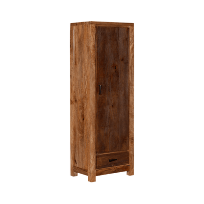 Orvencia Solid Wood Tall Narrow Wardrobe