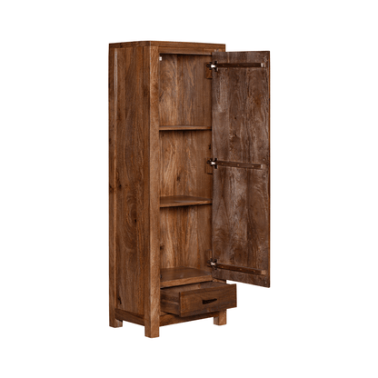 Orvencia Solid Wood Tall Narrow Wardrobe