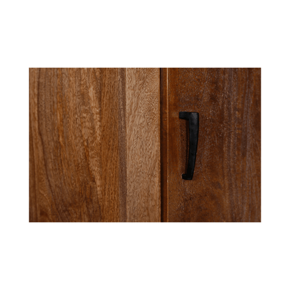 Orvencia Solid Wood Tall Narrow Wardrobe