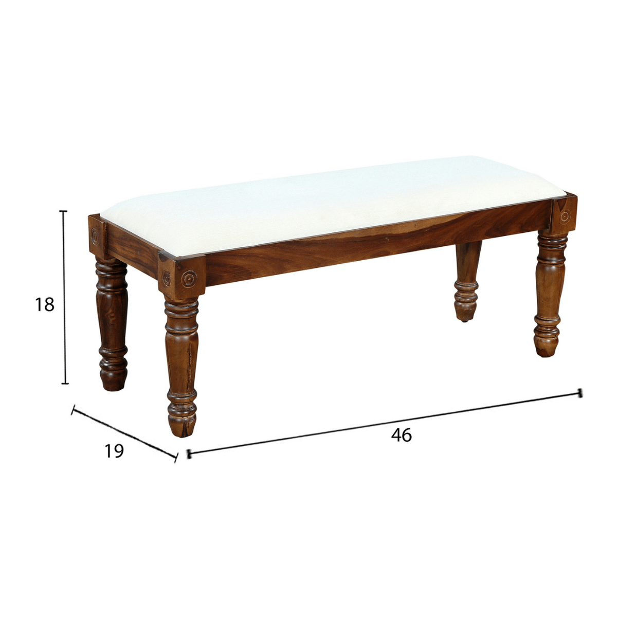 Oswego Classic Farmhouse Style Solid Wood Bench