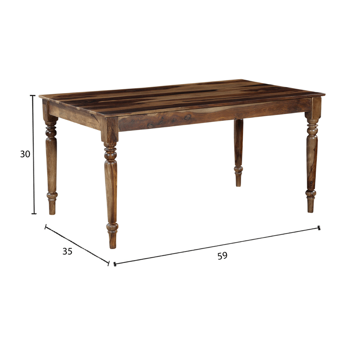 Oswego Classic Farmhouse Style Solid Wood Dining Table