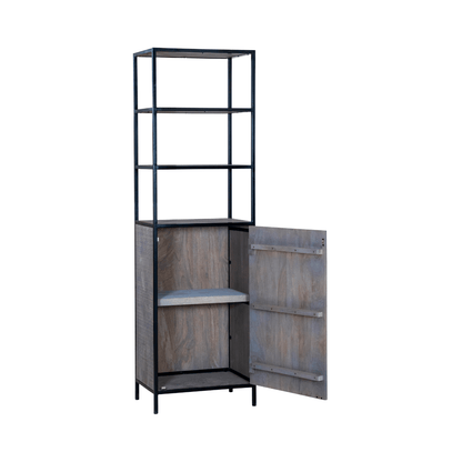 Ovela Rusitc Tall Narrow Shelving Unit