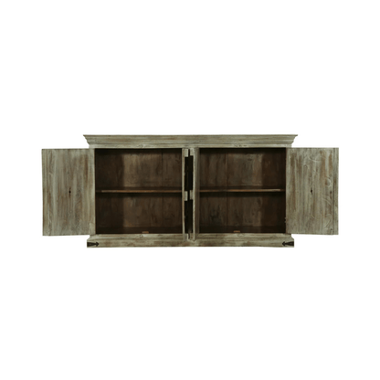 Taos Rustic Carved Wooden Sideboard