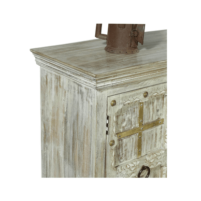Taos Rustic Carved Wooden Sideboard