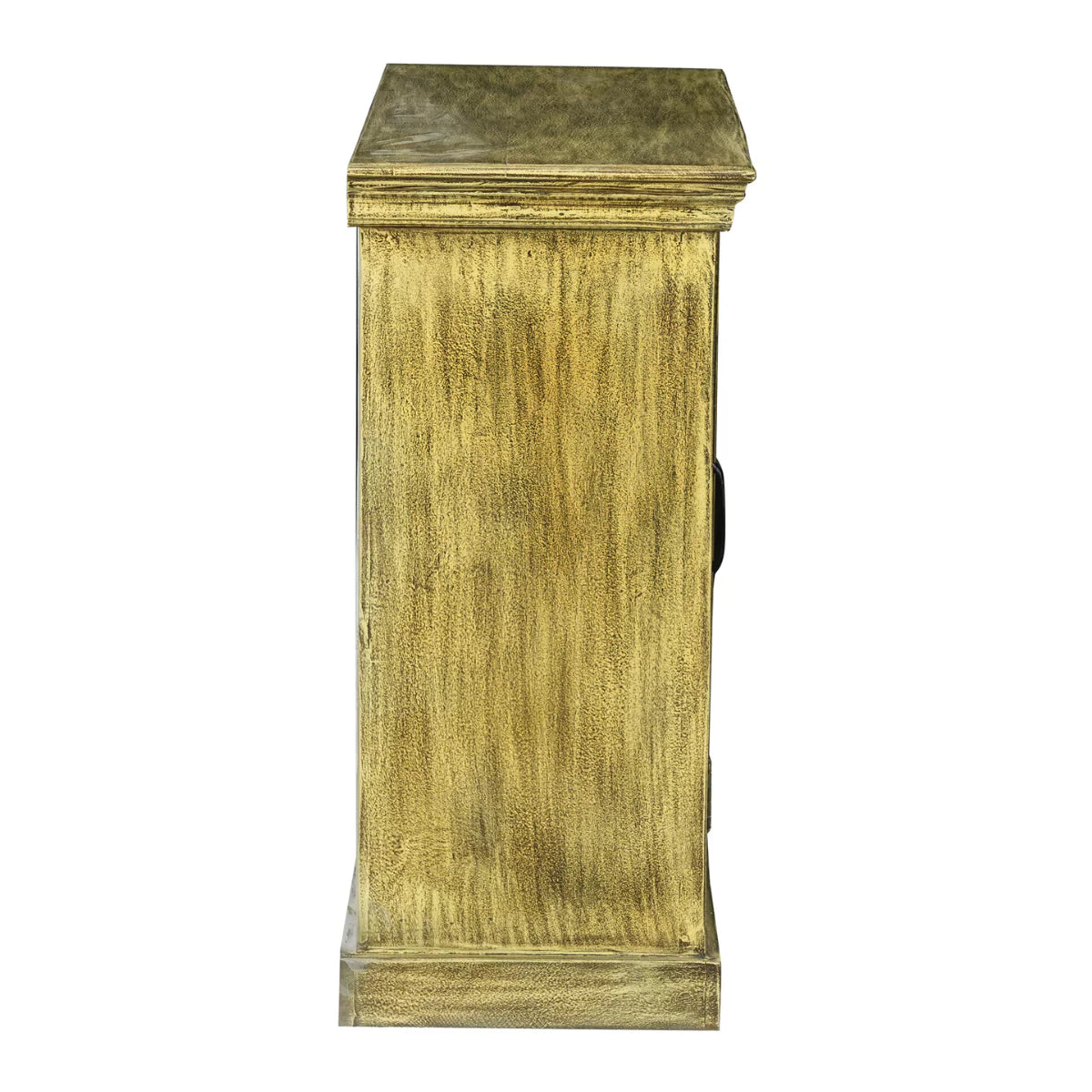 Tarnell Rustic Distressed Solid Wood Hand-Carved Small Sideboard