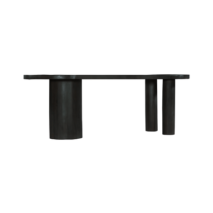 Bloomington Solid Wood Black Dining Table - Oak & Loom