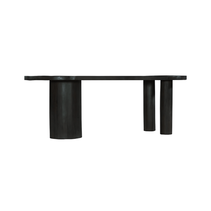 Bloomington Solid Wood Black Dining Table - Oak & Loom