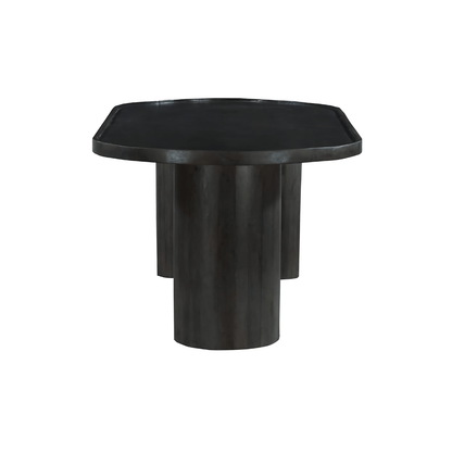 Bloomington Solid Wood Black Dining Table - Oak & Loom