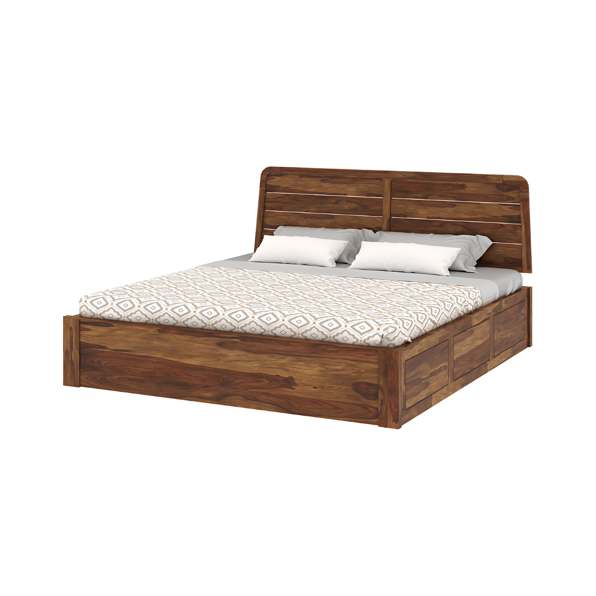 Georgetown Solid Wood Platform Bed - Oak & Loom