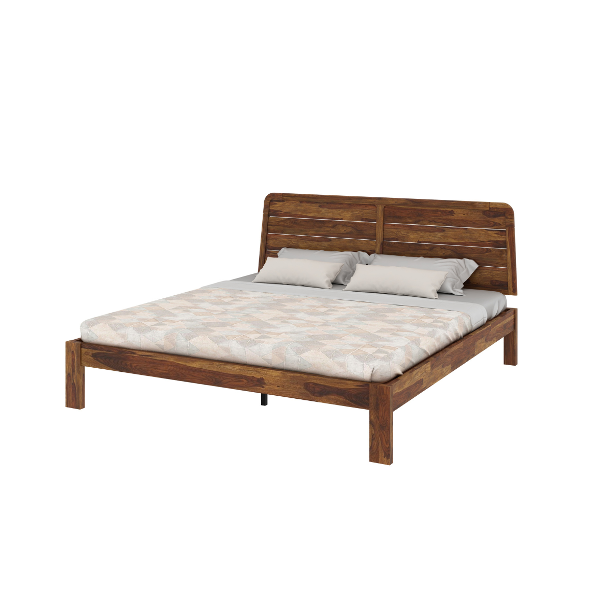 Georgetown Solid Wood Platform Bed - Oak & Loom