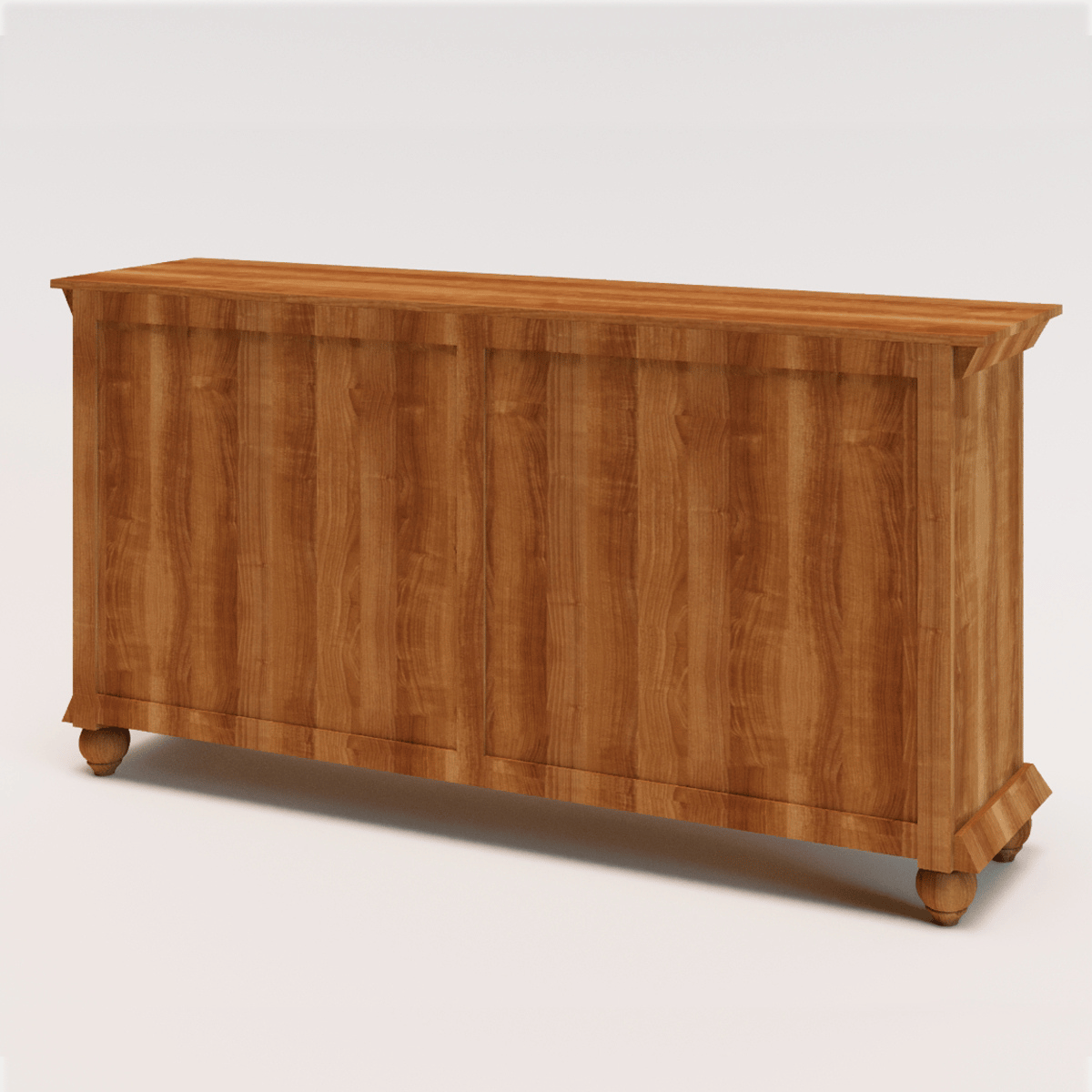 Vernado Rustic Wood 4-Door Sideboard – back view | Oak & Loom Solid Wood Furniture