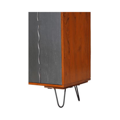 Vexlore Modern Solid Wood Storage Cabinet Acacia – open view | Oak & Loom Solid Wood Furniture