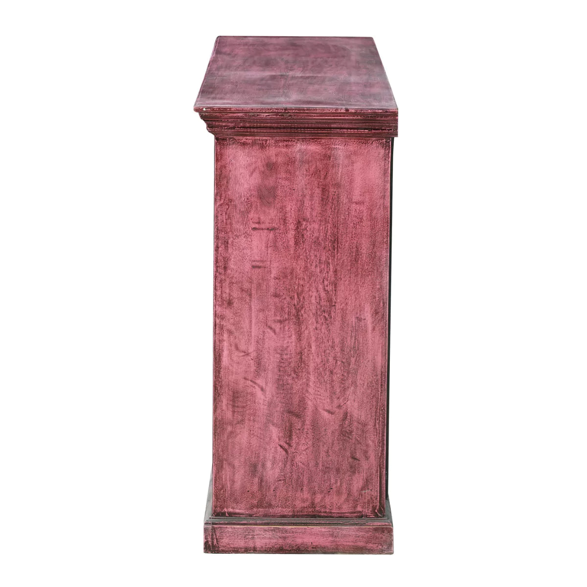 Yermo Vintage 4-Door Solid Wood Sideboard – close-up view | Oak & Loom Solid Wood Furniture